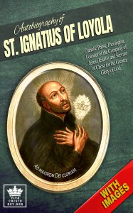 Book cover of the autobiography of St. Ignatius of Loyola.